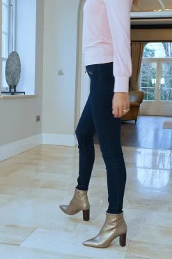 Dark Indigo Zip Detail Jeggings -Classic Fashion Clothing Store 239dca898e17e4cd20c58a24dad7dbb9b409a020