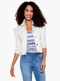 JKT Ariel Leather Jacket WHITE