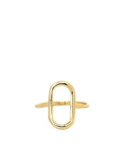 Marlyn Schiff Open Oval Ring GOLD