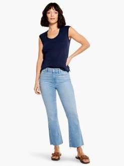 Paige - Collette Crop Flare W/ Raw Hem LIGHT WASH 9 Paige - Collette Crop Flare W/ Raw Hem LIGHT WASH -Classic Fashion Clothing Store 7639F724003LWSPRODUCT 01