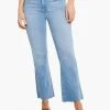 Paige - Collette Crop Flare W/ Raw Hem LIGHT WASH