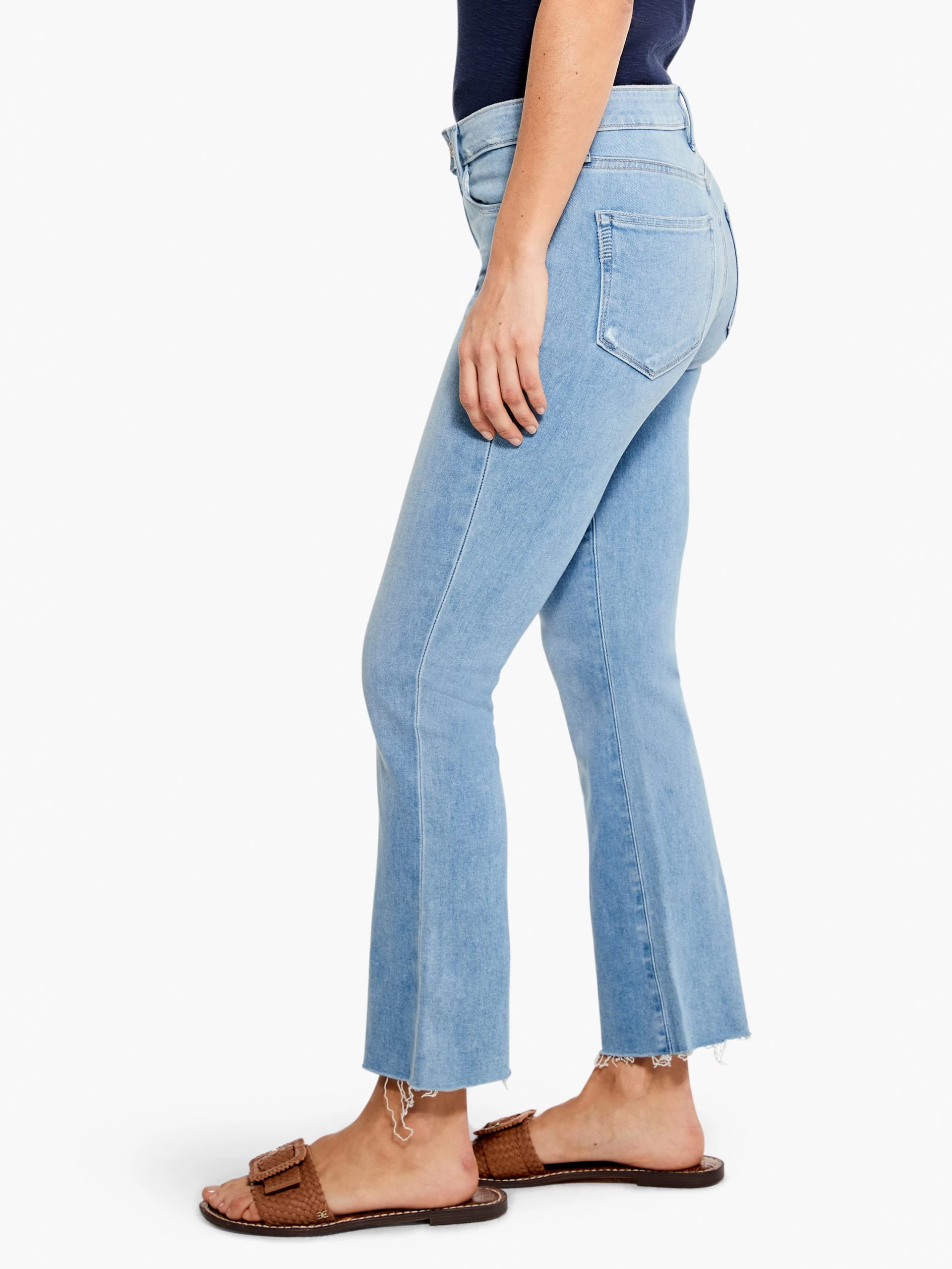 Paige - Collette Crop Flare W/ Raw Hem LIGHT WASH 4 Paige - Collette Crop Flare W/ Raw Hem LIGHT WASH - Image 2