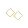 MARLYN SCHIFF LARGE OPEN SQUARE POST EARRINGS