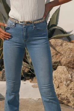 Light Wash Blue Kick Flare Jeans -Classic Fashion Clothing Store 9a6dd112676ecfacde5f9ea60cfa5fc96e931ad6