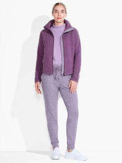 All Year Quilted Jacket PLUM -Classic Fashion Clothing Store ACTF231060PLMPRODUCT 01