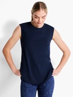 Brushed Flow Scoop Neck Top