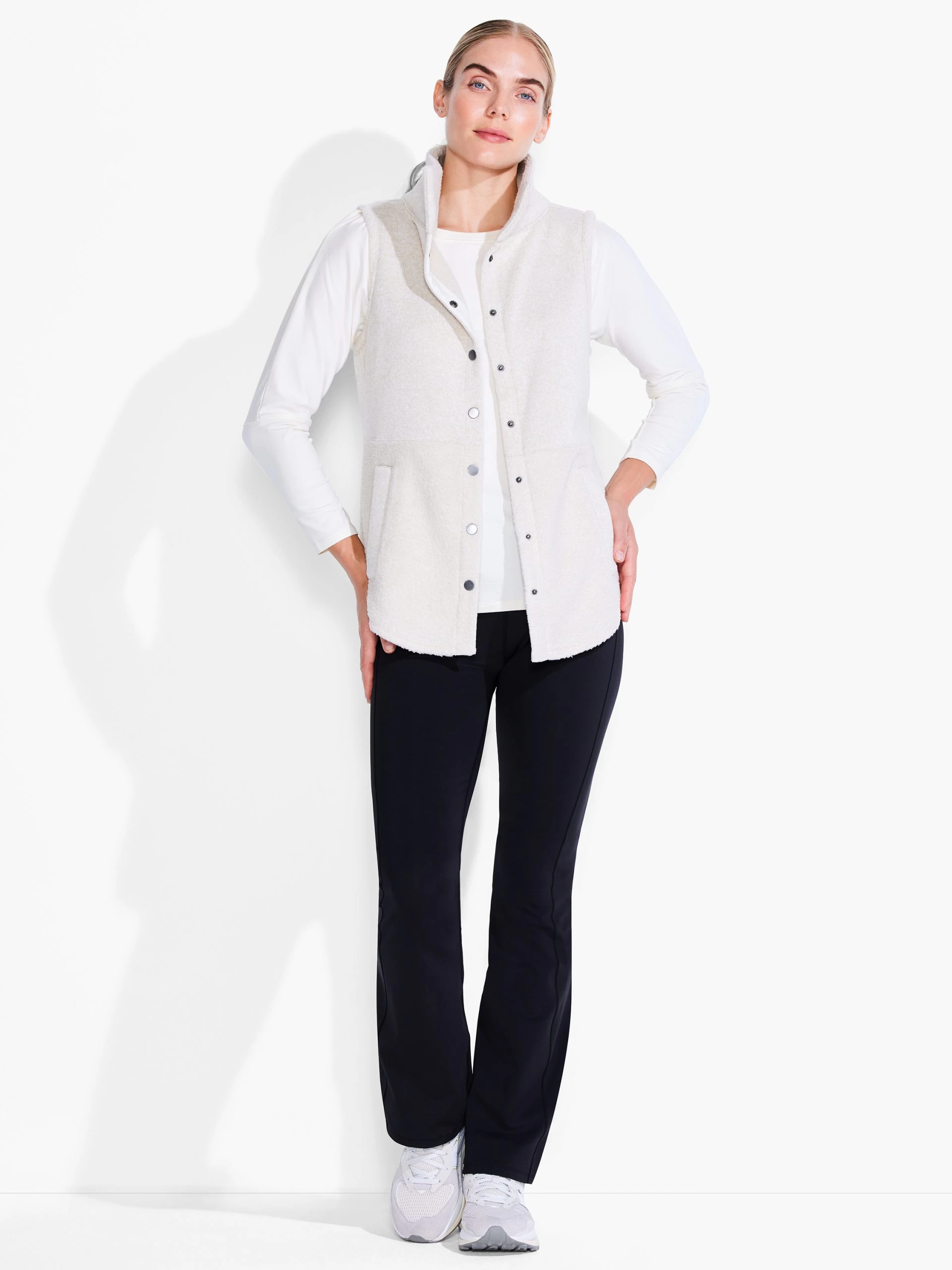 Fleece Knit Vest ALABASTER 6 Fleece Knit Vest ALABASTER - Image 4