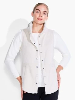 Fleece Knit Vest ALABASTER
