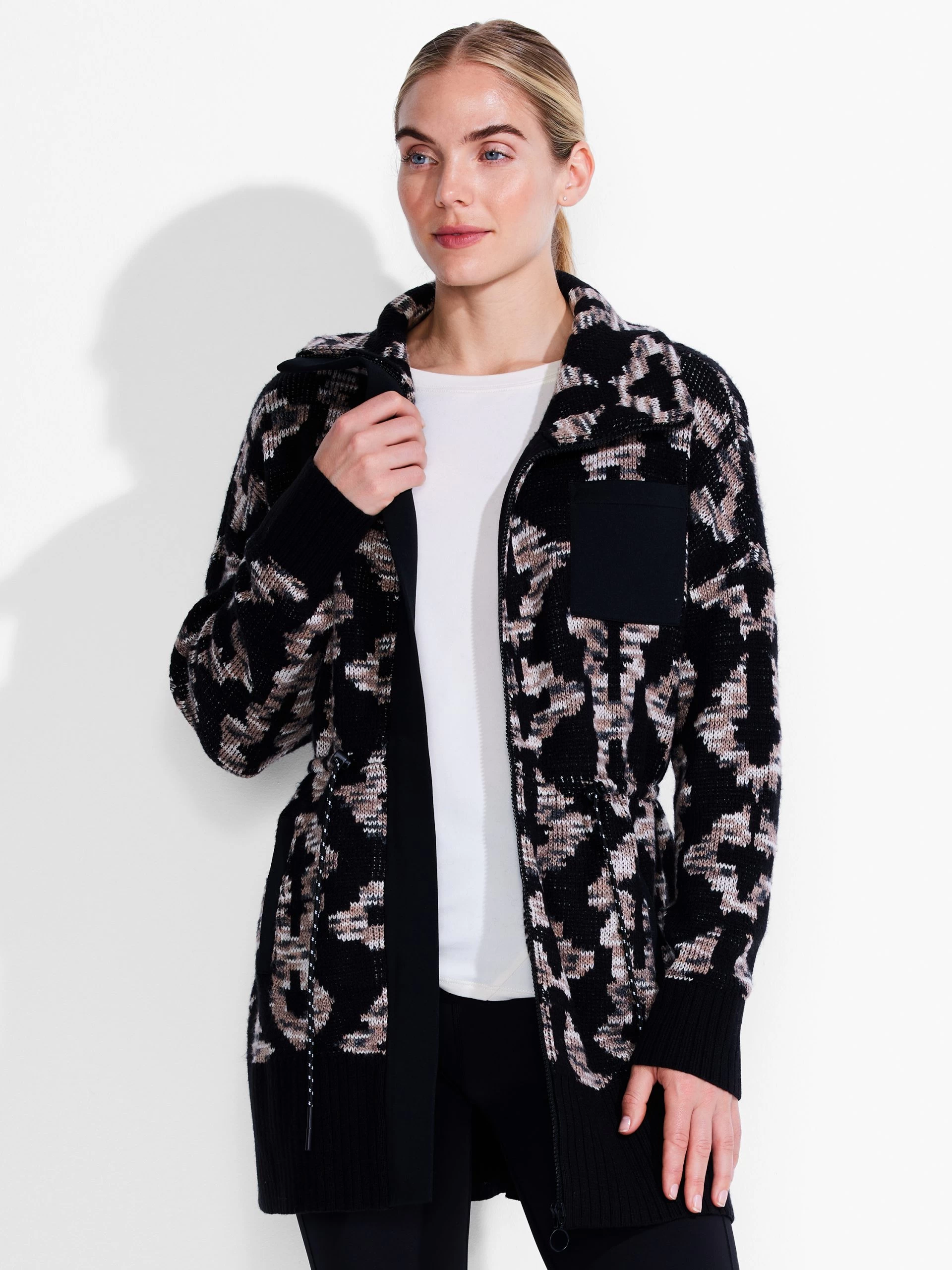 Spacedye Cozy Coat BLACK MULTI 3 Spacedye Cozy Coat BLACK MULTI