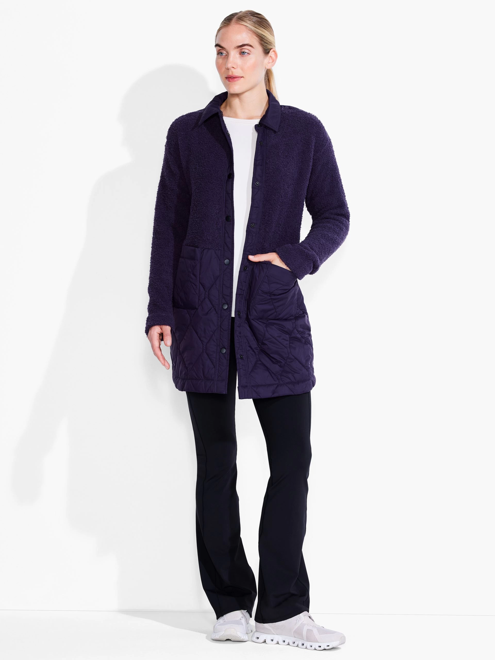 Quilted Mix Media Coat 4 Quilted Mix Media Coat - Image 2