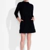 Brushed Terry Dress BLACK ONYX -Classic Fashion Clothing Store ACTF238211BLXPRODUCT 01