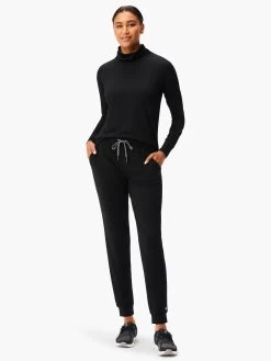 Brushed Flow Turtleneck BLACK ONYX -Classic Fashion Clothing Store ACTW238008BLXPRODUCT 04