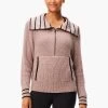 Stripe Detail Zip Front Sweater NEUTRAL MULTI 1 Stripe Detail Zip Front Sweater NEUTRAL MULTI -Classic Fashion Clothing Store ACTW238178NUMPRODUCT 01