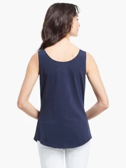 Shirt Tail Perfect Tank DARK INDIGO -Classic Fashion Clothing Store ALL1030DIDPRODUCT 03