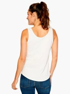 Shirt Tail Perfect Tank PAPER WHITE 8 Shirt Tail Perfect Tank PAPER WHITE -Classic Fashion Clothing Store ALL1030PWHPRODUCT 03