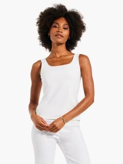 Shelf Bra Tank PAPER WHITE