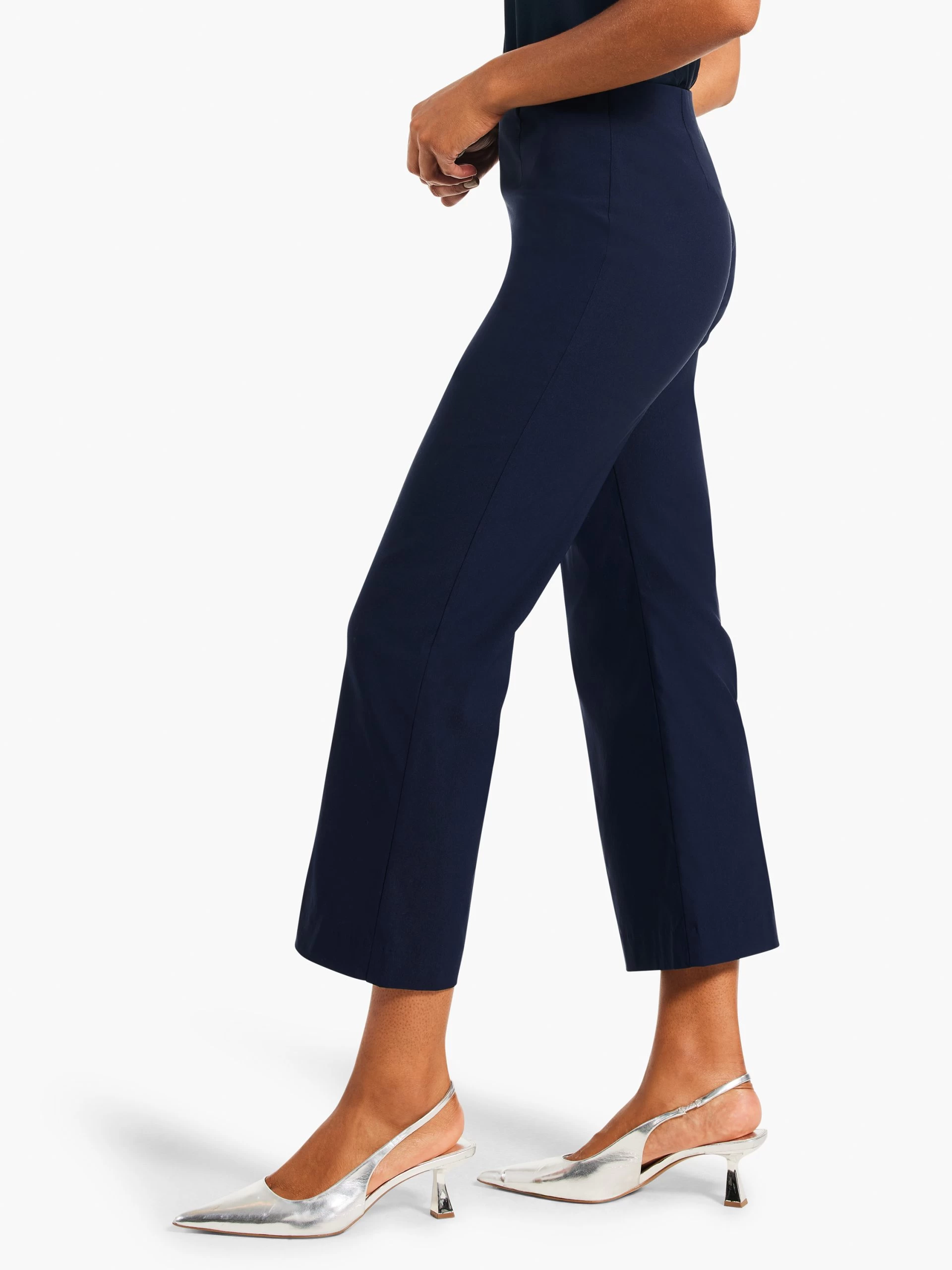Polished Wonderstretch Wide-Leg Crop DARK INDIGO 5 Polished Wonderstretch Wide-Leg Crop DARK INDIGO - Image 3
