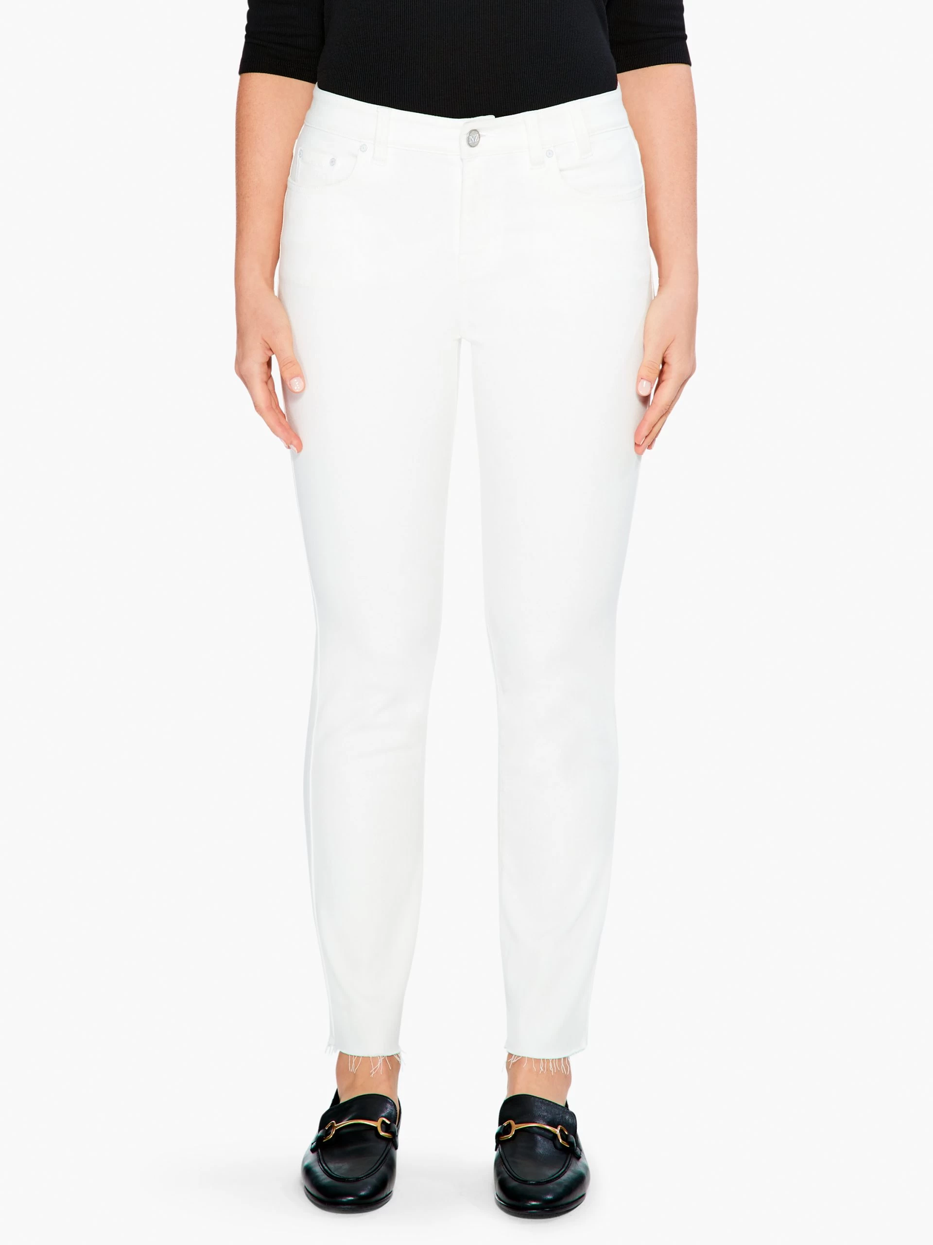 NZ Denim 28" Colored Mid Rise Straight Ankle Jeans PAPER WHITE 3 NZ Denim 28" Colored Mid Rise Straight Ankle Jeans PAPER WHITE