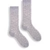 Lisa B - Aster Flower Crew Sock GREY MULTI