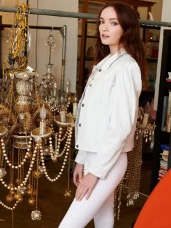 JKT NYC Ariel Burnished Leather WHITE -Classic Fashion Clothing Store B578D341C3A4WHTPRODUCT 03