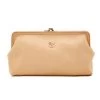 Il Bisonte - Small Snap Close Clutch NATURAL -Classic Fashion Clothing Store BCL027NATPRODUCT 01