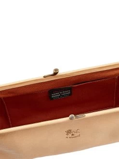 Il Bisonte - Small Snap Close Clutch NATURAL 7 Il Bisonte - Small Snap Close Clutch NATURAL -Classic Fashion Clothing Store BCL027NATPRODUCT 03