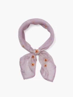 Chan Luu - Embroidered Bandana PALE ORCHID