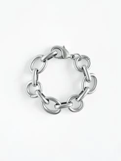 Paula Rosen - Ruby Overlay Bracelet SILVER