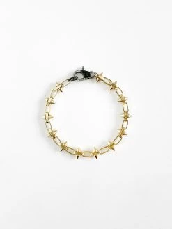 Paula Rosen - Spike And Spinel Star Bracelet GOLD