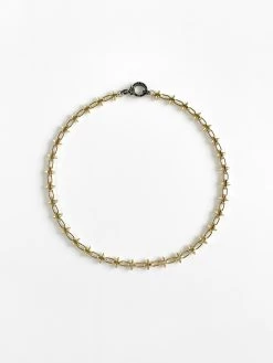 Paula Rosen - Spike And Spinel Star Necklace GOLD