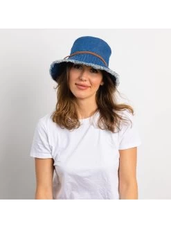 HAT ATTACK FRINGED BUCKET HAT -Classic Fashion Clothing Store E030846ECEEEBLUPRODUCT 02