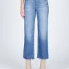 Black Orchid Marisa Relaxed Straight Fray Jeans MEDIUM BLUE -Classic Fashion Clothing Store F05EE0080FC4000PRODUCT 01