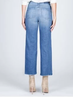 Black Orchid Marisa Relaxed Straight Fray Jeans MEDIUM BLUE -Classic Fashion Clothing Store F05EE0080FC4000PRODUCT 04