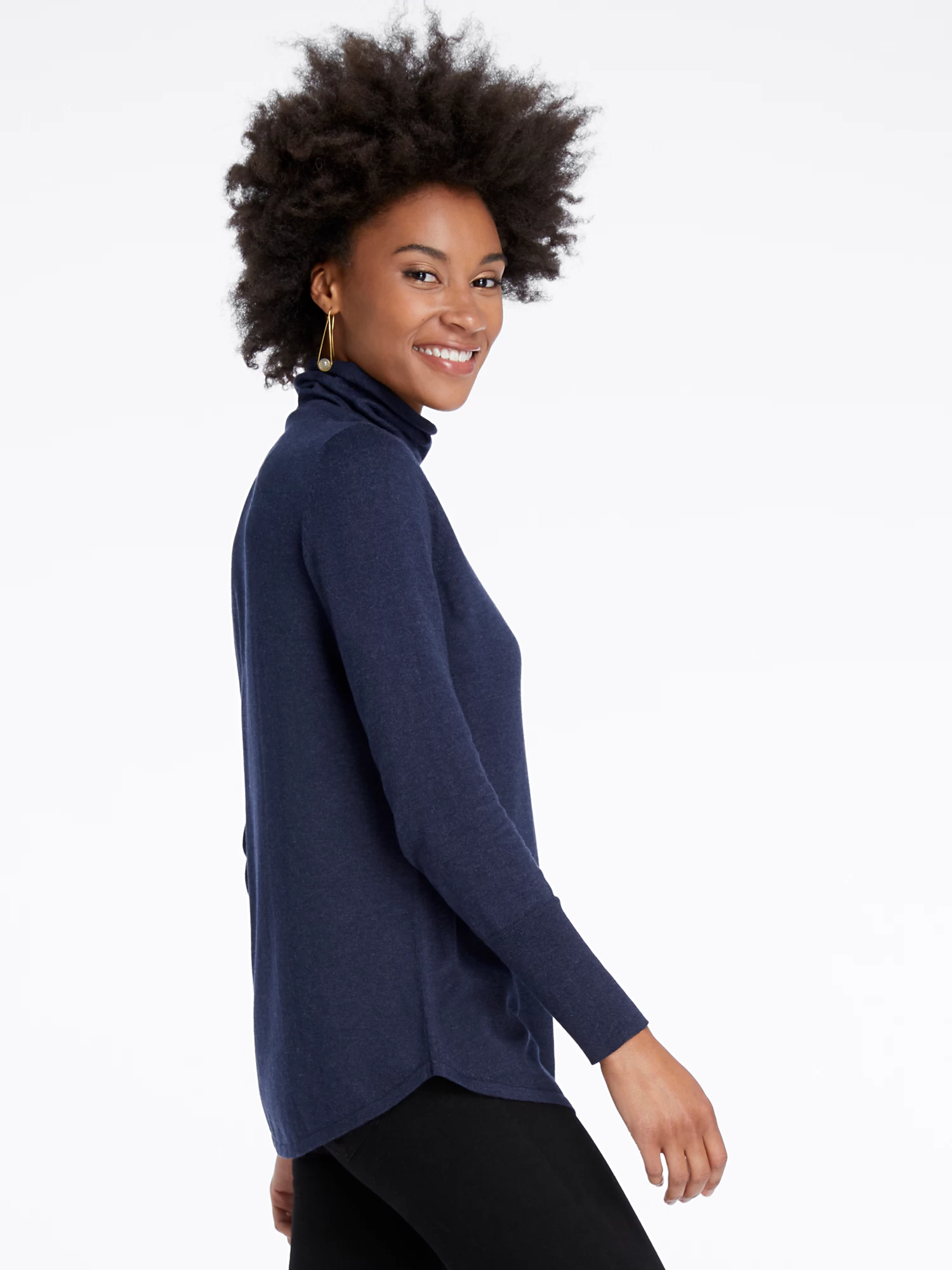 Vital Turtleneck Sweater DARK INDIGO 4 Vital Turtleneck Sweater DARK INDIGO - Image 2