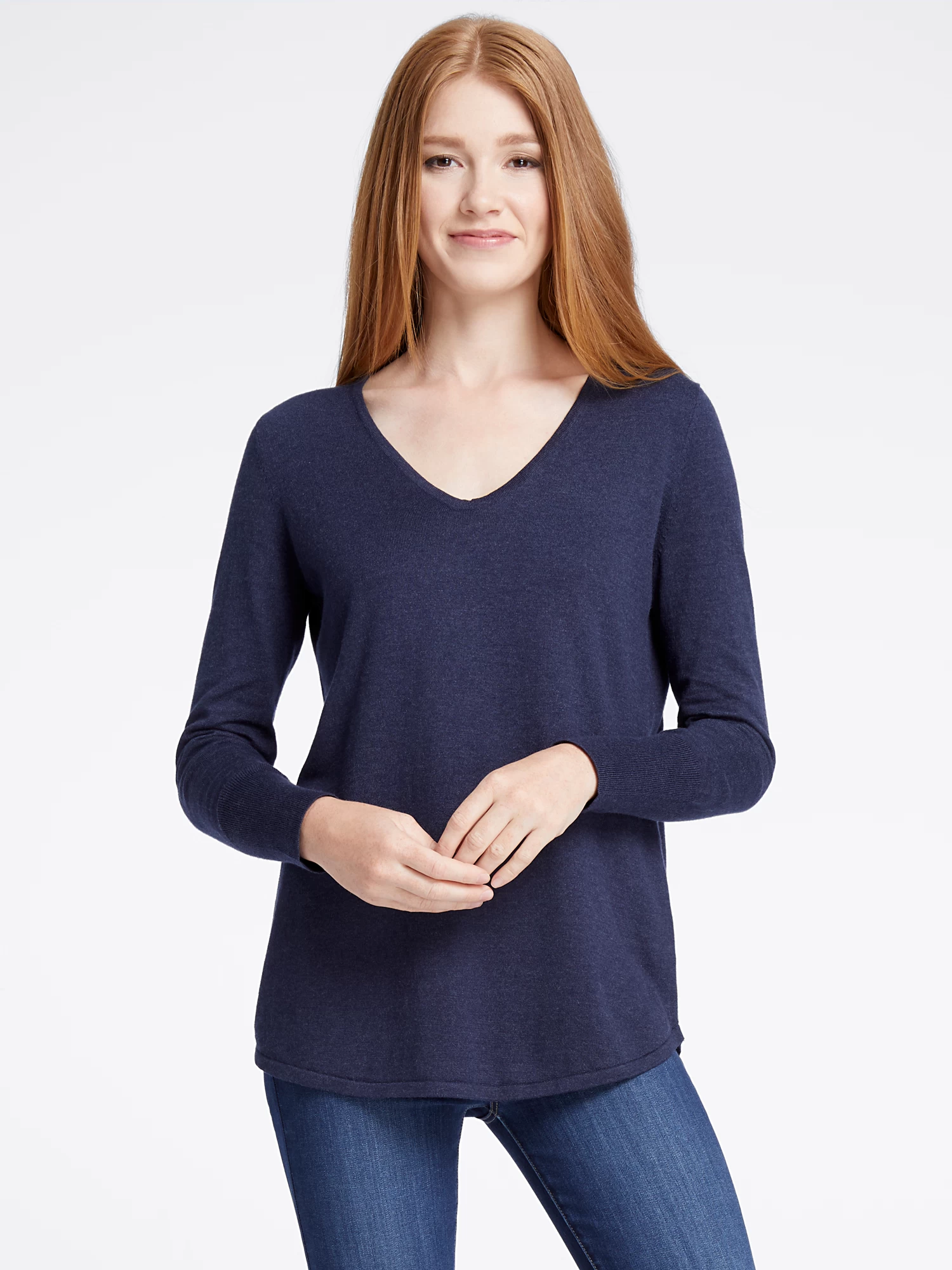 Vital V Neck Sweater DARK INDIGO 3 Vital V Neck Sweater DARK INDIGO