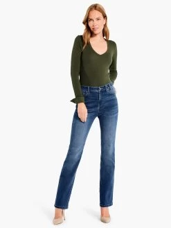 Perfect Rib Knit Cuffed Top BRIAR -Classic Fashion Clothing Store F231007BIAPRODUCT 04