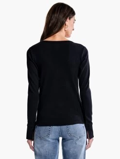 Perfect Rib Knit Cuffed Top -Classic Fashion Clothing Store F231007BLXPRODUCT 03