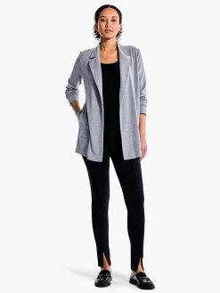 All Day Comfort Knit Blazer MOONWALK -Classic Fashion Clothing Store F231017MKWPRODUCT 04