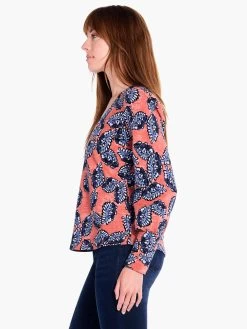Amber Blues Top BLUE MULTI -Classic Fashion Clothing Store F231026BLTPRODUCT 02