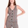 Sketched Plaid Knit Vest NEUTRAL MULTI -Classic Fashion Clothing Store F231033NUMPRODUCT 01