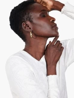 Lace Knit Tee CREAM -Classic Fashion Clothing Store F231034CRMPRODUCT 05