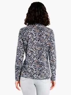 Forest Fern Top GREY MULTI -Classic Fashion Clothing Store F231063GMIPRODUCT 03