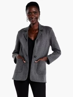 All Day Terry Knit Blazer ECLIPSE