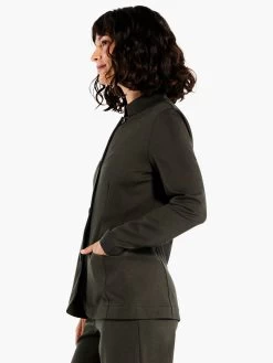 Drapey Ponte Blazer BRIAR -Classic Fashion Clothing Store F231097BIAPRODUCT 02