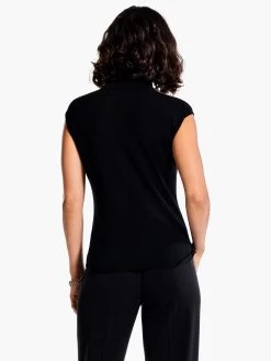 Sleeveless Turtleneck Sweater Tee -Classic Fashion Clothing Store F231115BLXPRODUCT 03