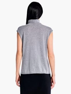 Sleeveless Turtleneck Sweater Tee MOONWALK -Classic Fashion Clothing Store F231115MKWPRODUCT 03