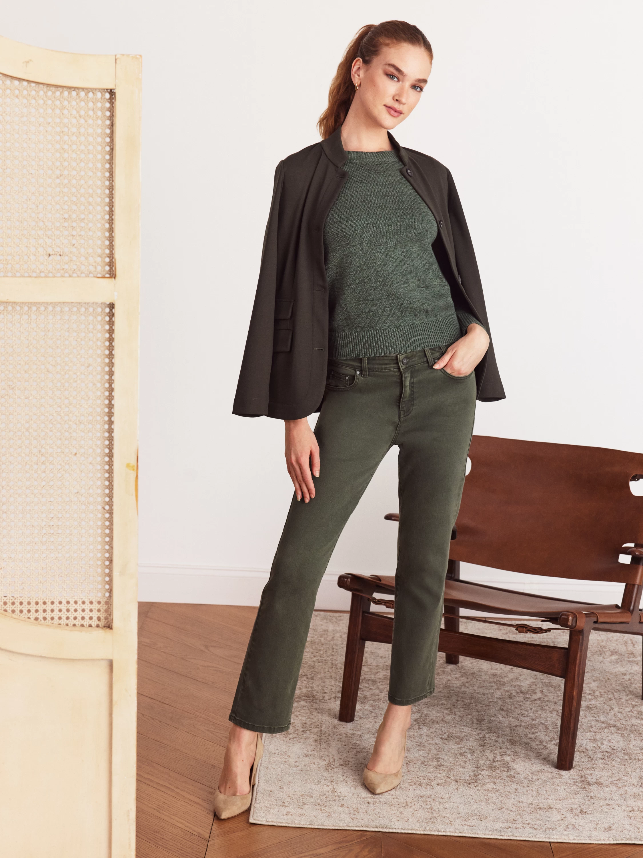 Playful Cuff Sweater GREEN MIX 8 Playful Cuff Sweater GREEN MIX - Image 6