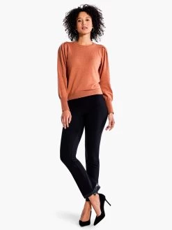 Femme Sleeve Sweater COPPER CREAM -Classic Fashion Clothing Store F231162CREPRODUCT 04