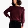 Femme Sleeve Sweater REDWOOD 1 Femme Sleeve Sweater REDWOOD -Classic Fashion Clothing Store F231162RDWPRODUCT 01