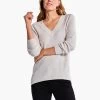 Waffle Stitch V-Neck Sweater CREAM -Classic Fashion Clothing Store F231168CRMPRODUCT 01